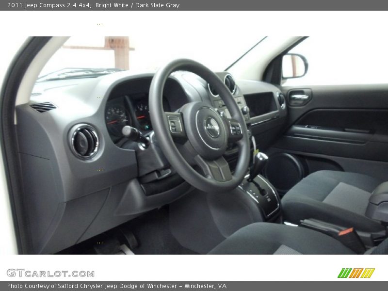 Bright White / Dark Slate Gray 2011 Jeep Compass 2.4 4x4