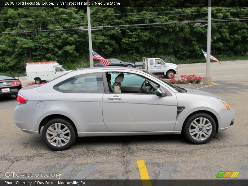 Silver Frost Metallic / Medium Stone 2008 Ford Focus SE Coupe