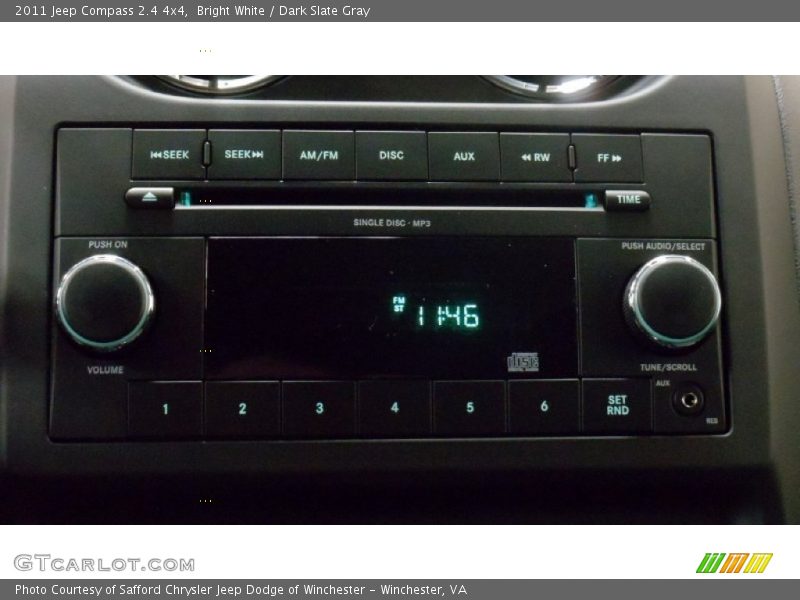 Bright White / Dark Slate Gray 2011 Jeep Compass 2.4 4x4