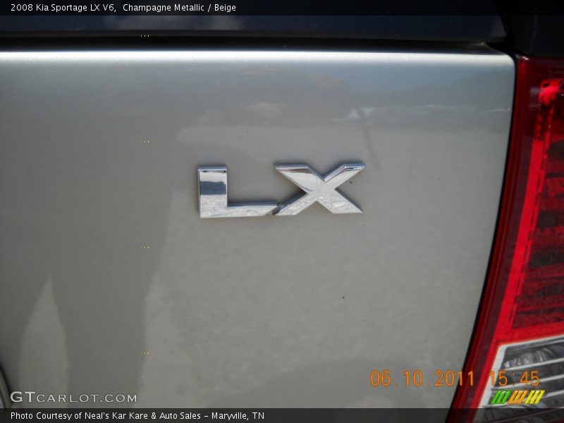 Champagne Metallic / Beige 2008 Kia Sportage LX V6