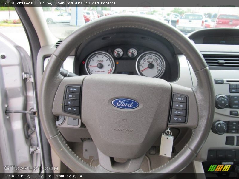 Silver Frost Metallic / Medium Stone 2008 Ford Focus SE Coupe