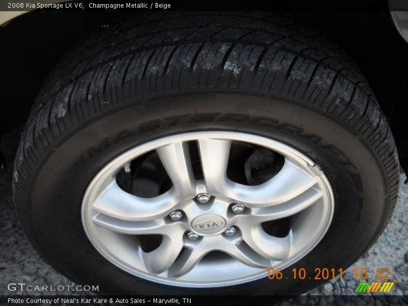 Champagne Metallic / Beige 2008 Kia Sportage LX V6