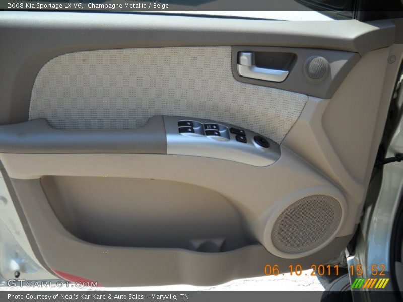 Champagne Metallic / Beige 2008 Kia Sportage LX V6