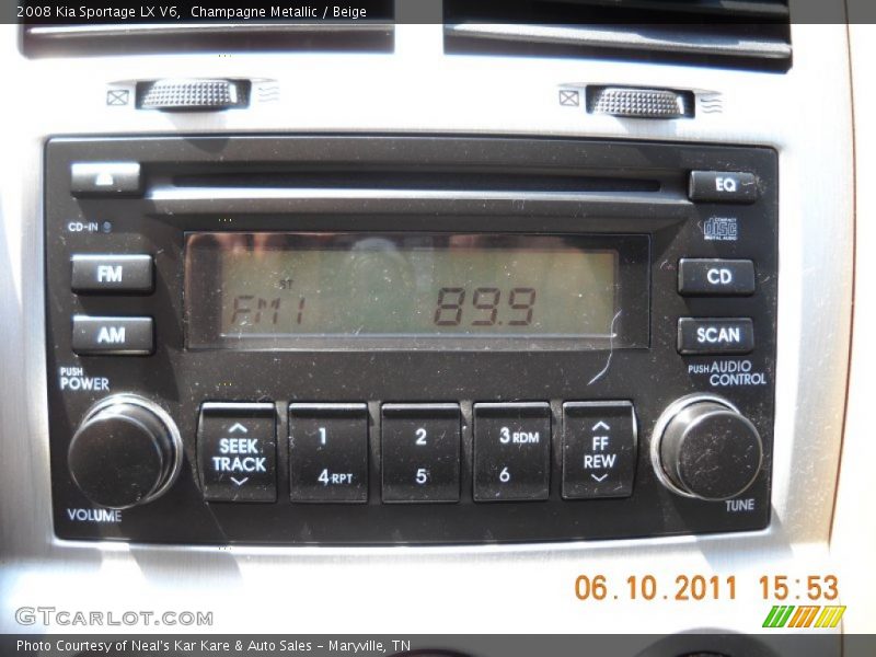 Champagne Metallic / Beige 2008 Kia Sportage LX V6