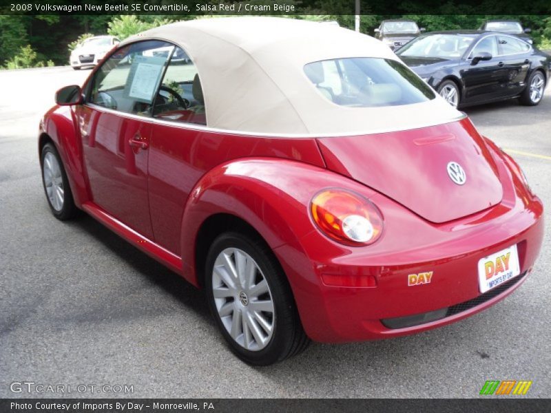 Salsa Red / Cream Beige 2008 Volkswagen New Beetle SE Convertible