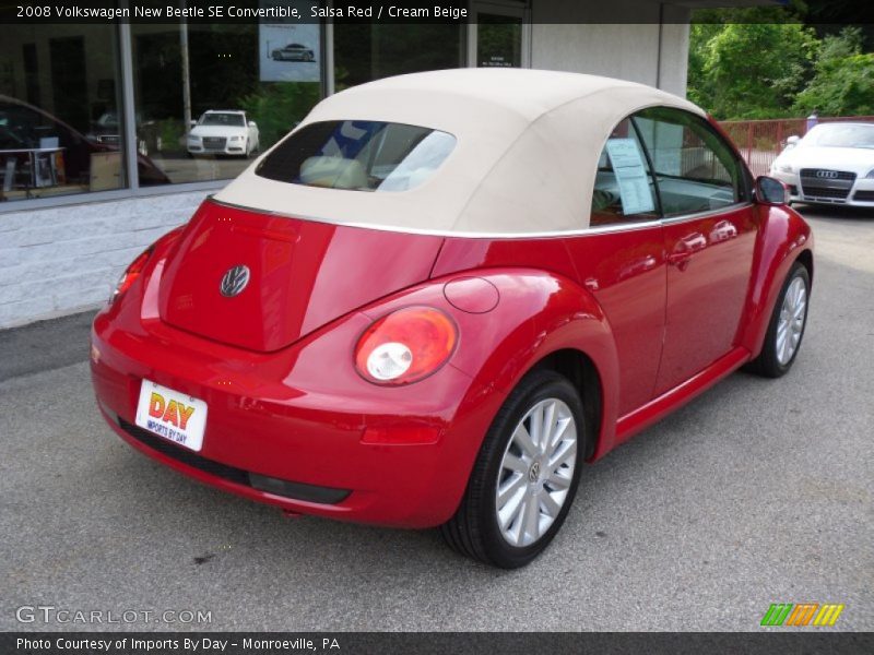 Salsa Red / Cream Beige 2008 Volkswagen New Beetle SE Convertible