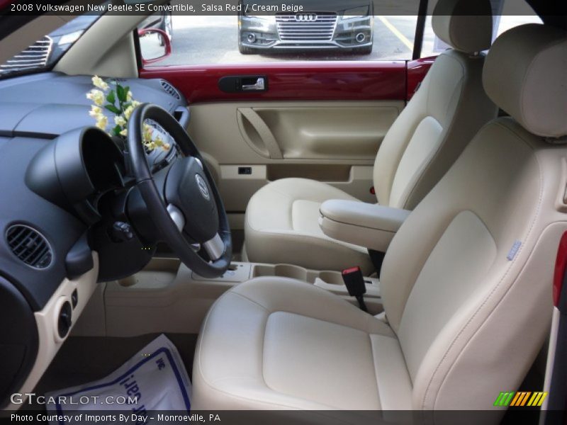 Salsa Red / Cream Beige 2008 Volkswagen New Beetle SE Convertible