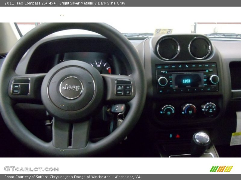 Bright Silver Metallic / Dark Slate Gray 2011 Jeep Compass 2.4 4x4