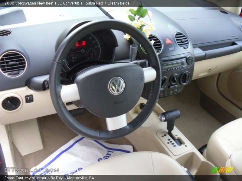 Salsa Red / Cream Beige 2008 Volkswagen New Beetle SE Convertible