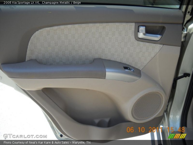 Champagne Metallic / Beige 2008 Kia Sportage LX V6