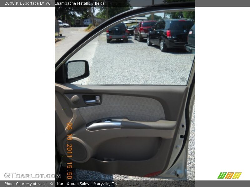 Champagne Metallic / Beige 2008 Kia Sportage LX V6