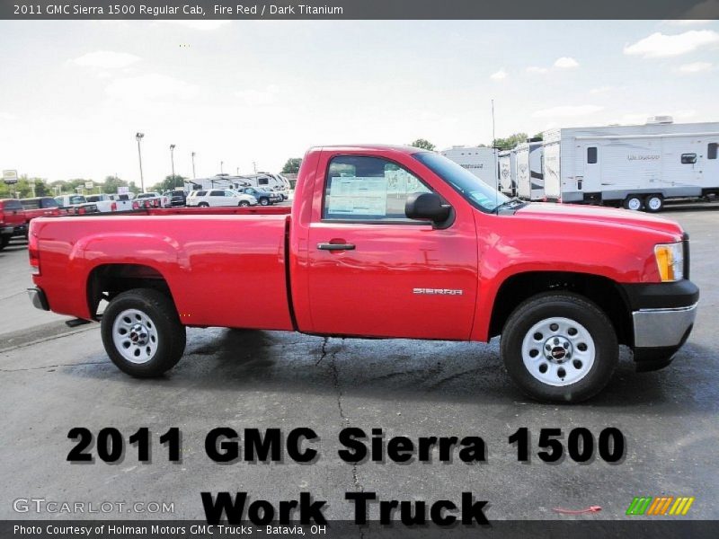 Fire Red / Dark Titanium 2011 GMC Sierra 1500 Regular Cab