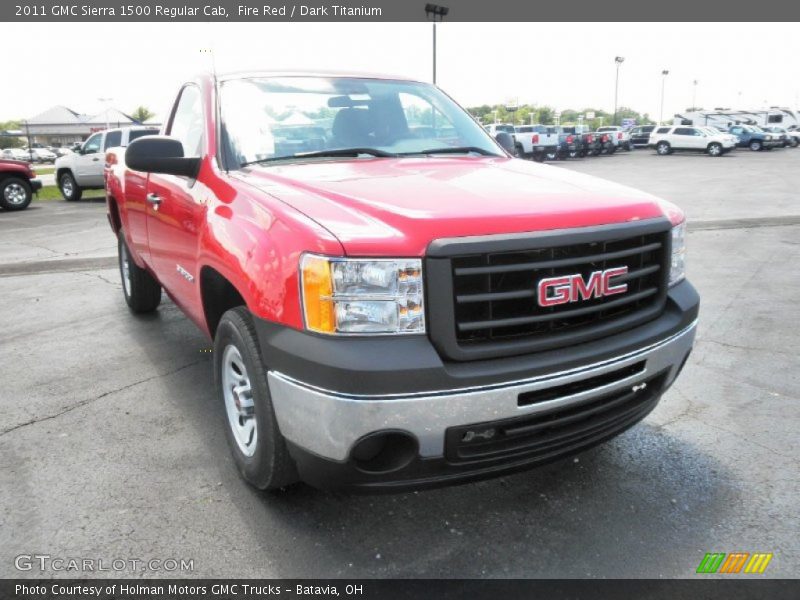 Fire Red / Dark Titanium 2011 GMC Sierra 1500 Regular Cab