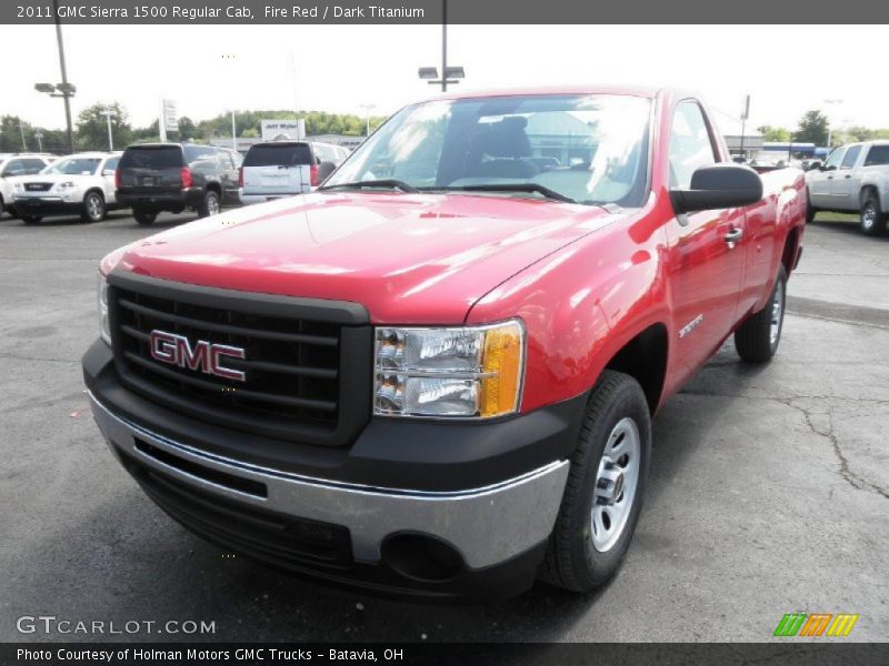 Fire Red / Dark Titanium 2011 GMC Sierra 1500 Regular Cab