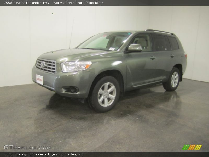 Cypress Green Pearl / Sand Beige 2008 Toyota Highlander 4WD