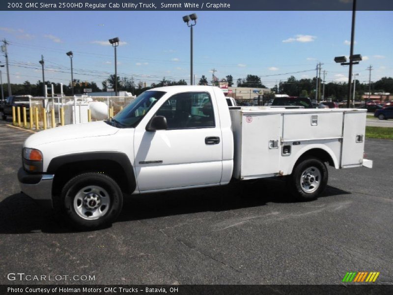  2002 Sierra 2500HD Regular Cab Utility Truck Summit White