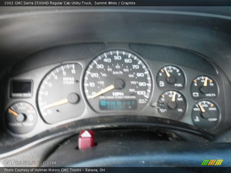 Summit White / Graphite 2002 GMC Sierra 2500HD Regular Cab Utility Truck