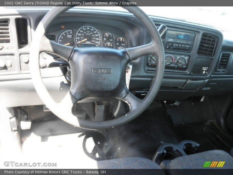 Summit White / Graphite 2002 GMC Sierra 2500HD Regular Cab Utility Truck