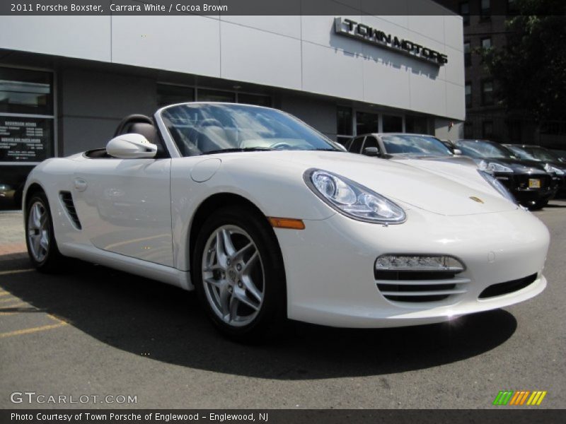 Carrara White / Cocoa Brown 2011 Porsche Boxster