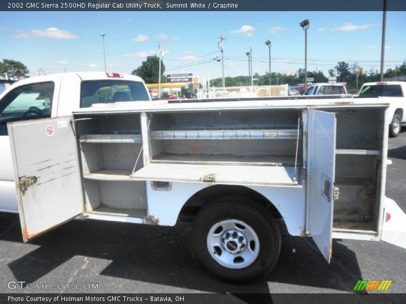 Summit White / Graphite 2002 GMC Sierra 2500HD Regular Cab Utility Truck