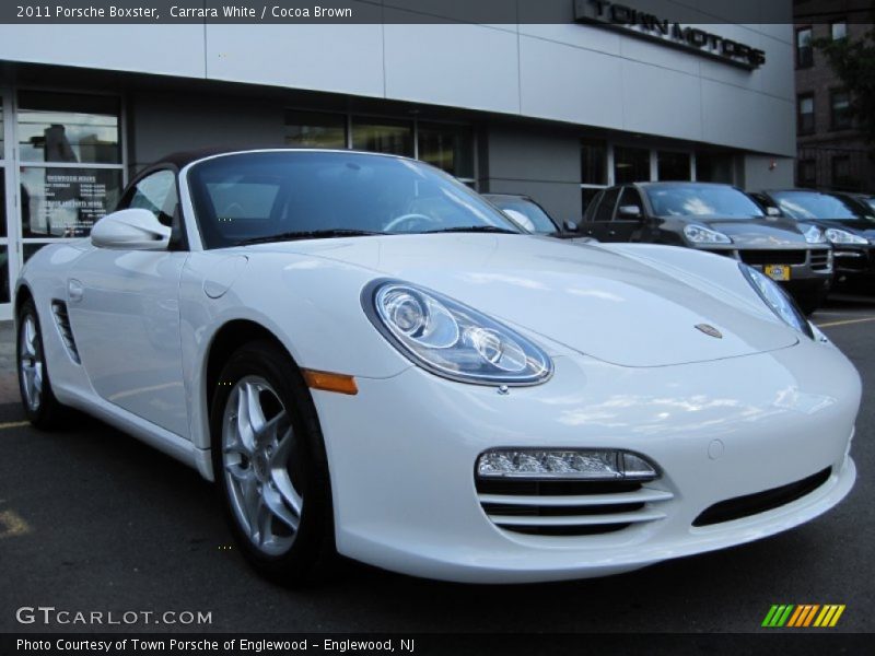 Carrara White / Cocoa Brown 2011 Porsche Boxster