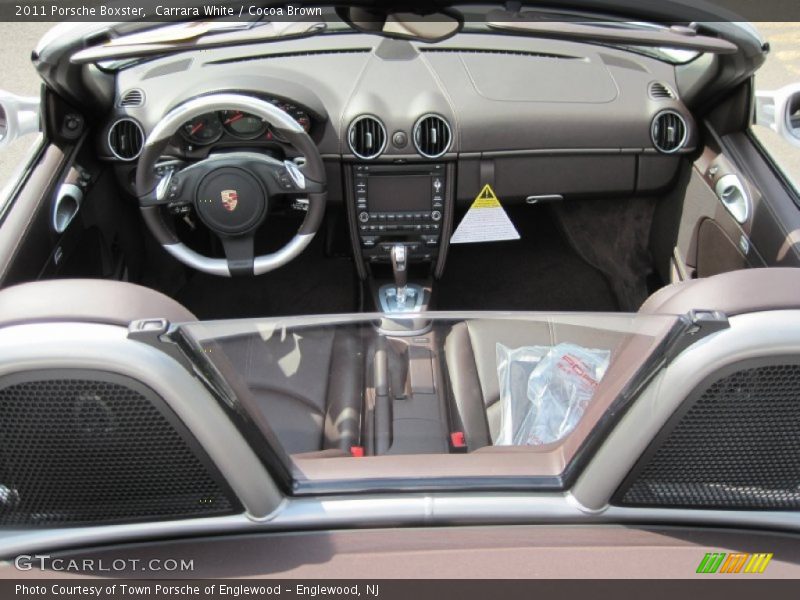 Carrara White / Cocoa Brown 2011 Porsche Boxster