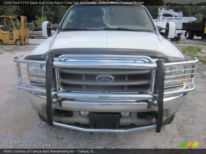 Oxford White / Castano Brown 2003 Ford F350 Super Duty King Ranch Crew Cab 4x4 Dually