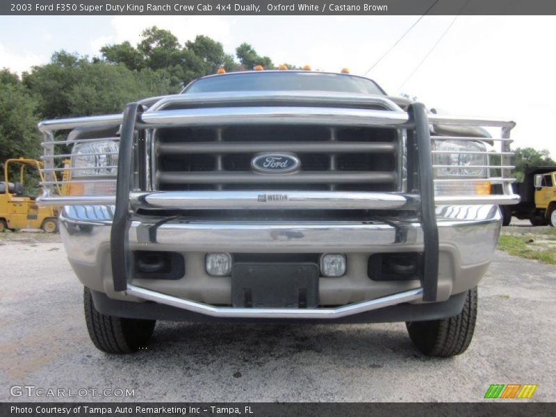 Oxford White / Castano Brown 2003 Ford F350 Super Duty King Ranch Crew Cab 4x4 Dually
