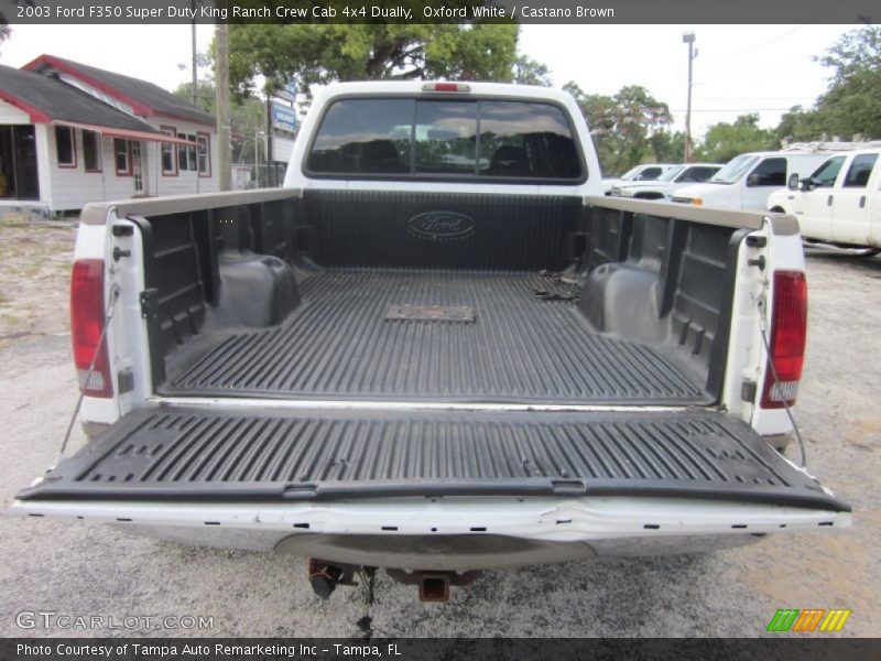 Oxford White / Castano Brown 2003 Ford F350 Super Duty King Ranch Crew Cab 4x4 Dually