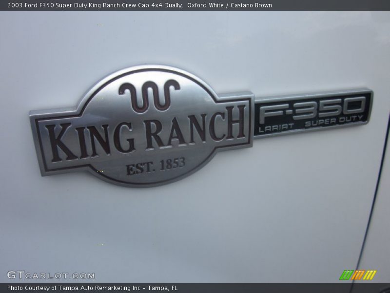  2003 F350 Super Duty King Ranch Crew Cab 4x4 Dually Logo