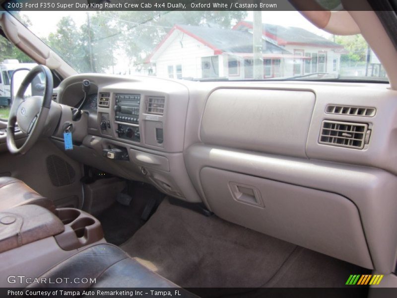 Oxford White / Castano Brown 2003 Ford F350 Super Duty King Ranch Crew Cab 4x4 Dually