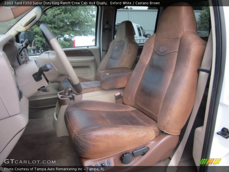  2003 F350 Super Duty King Ranch Crew Cab 4x4 Dually Castano Brown Interior