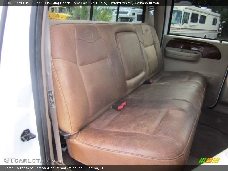  2003 F350 Super Duty King Ranch Crew Cab 4x4 Dually Castano Brown Interior