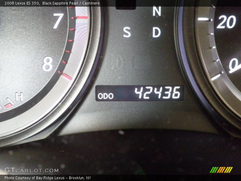 Black Sapphire Pearl / Cashmere 2008 Lexus ES 350