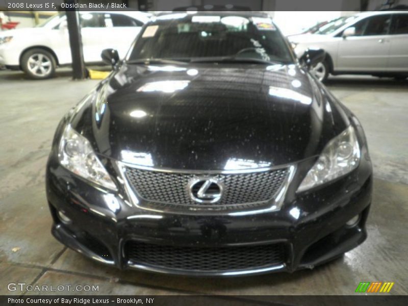 Obsidian Black / Black 2008 Lexus IS F