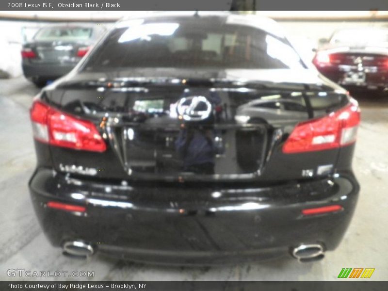 Obsidian Black / Black 2008 Lexus IS F