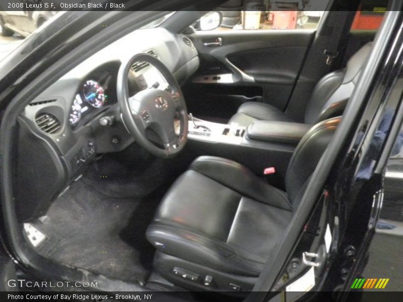 Obsidian Black / Black 2008 Lexus IS F