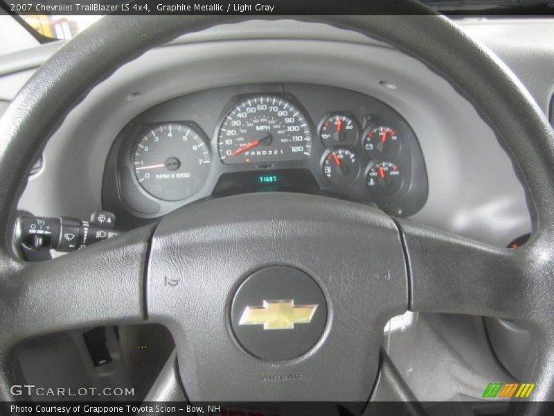 Graphite Metallic / Light Gray 2007 Chevrolet TrailBlazer LS 4x4