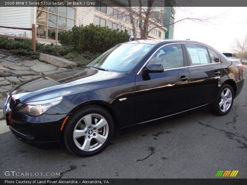 Jet Black / Grey 2008 BMW 5 Series 535xi Sedan