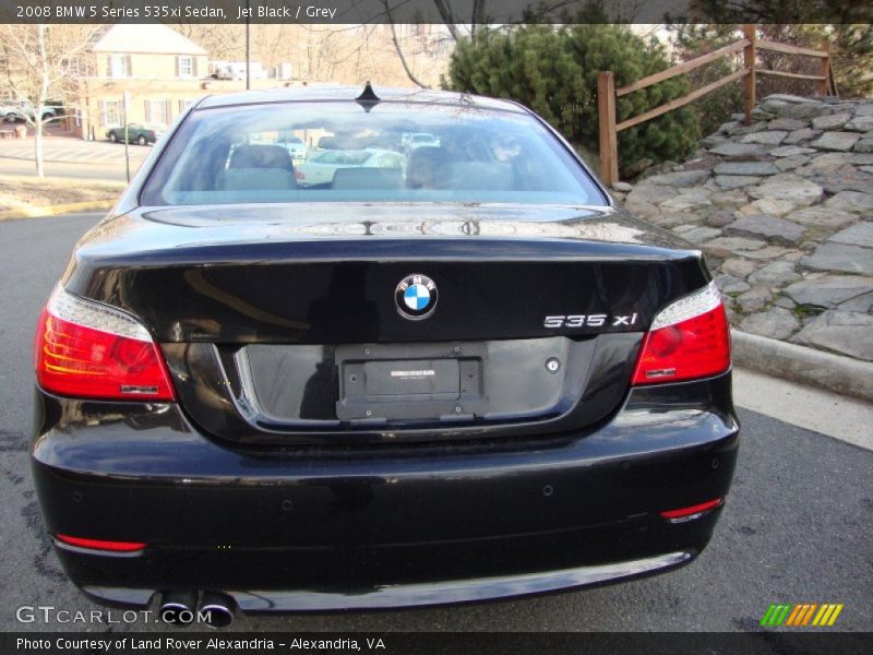 Jet Black / Grey 2008 BMW 5 Series 535xi Sedan