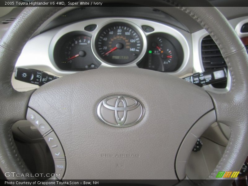 Super White / Ivory 2005 Toyota Highlander V6 4WD