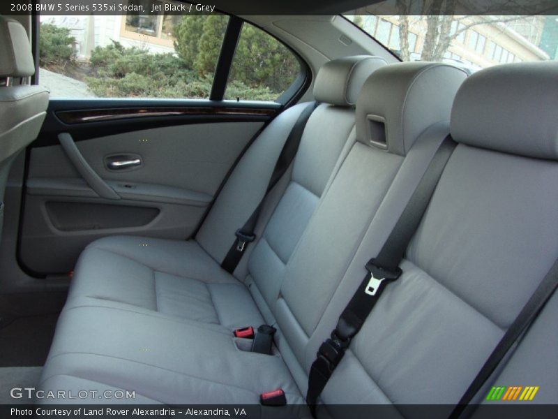 Jet Black / Grey 2008 BMW 5 Series 535xi Sedan