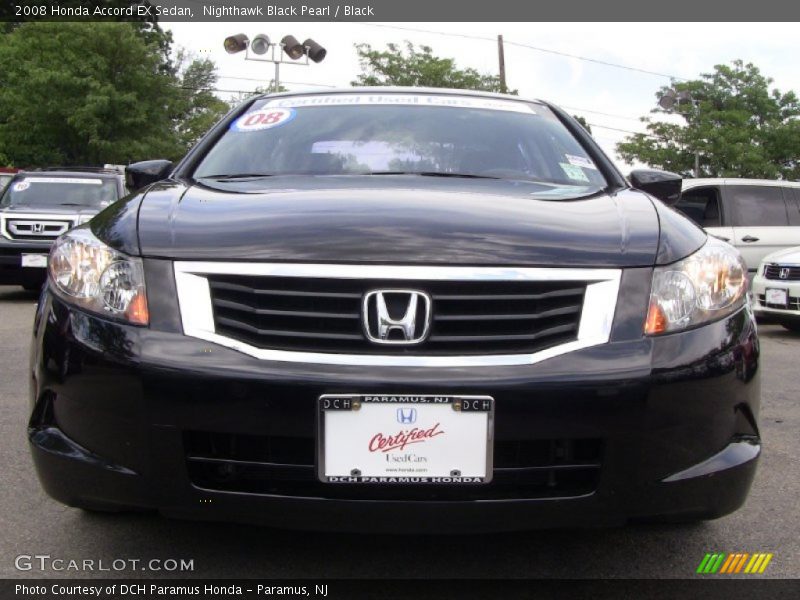 Nighthawk Black Pearl / Black 2008 Honda Accord EX Sedan