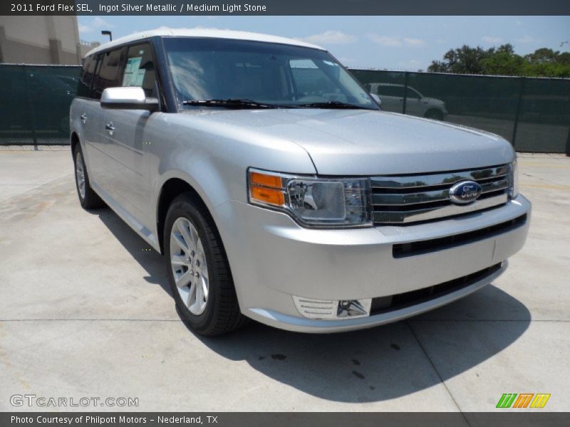 Ingot Silver Metallic / Medium Light Stone 2011 Ford Flex SEL