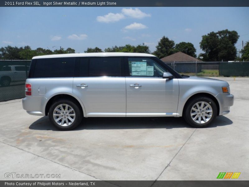 Ingot Silver Metallic / Medium Light Stone 2011 Ford Flex SEL
