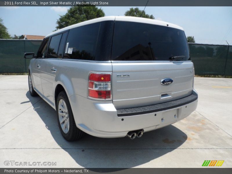 Ingot Silver Metallic / Medium Light Stone 2011 Ford Flex SEL