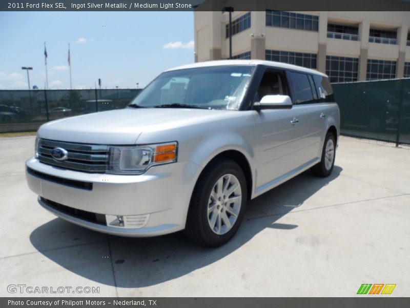 Ingot Silver Metallic / Medium Light Stone 2011 Ford Flex SEL