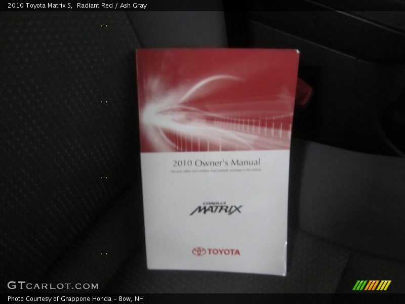 Radiant Red / Ash Gray 2010 Toyota Matrix S