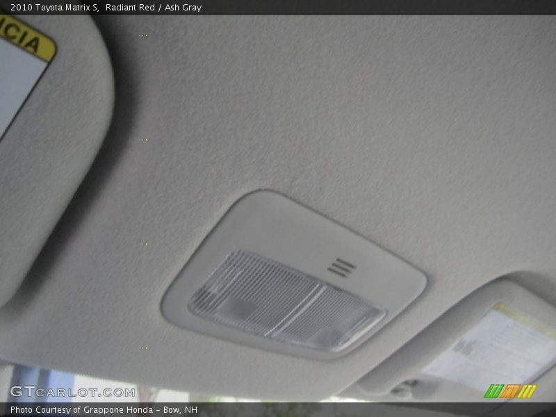 Radiant Red / Ash Gray 2010 Toyota Matrix S