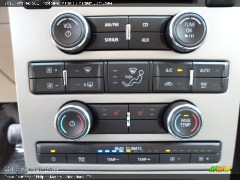 Ingot Silver Metallic / Medium Light Stone 2011 Ford Flex SEL